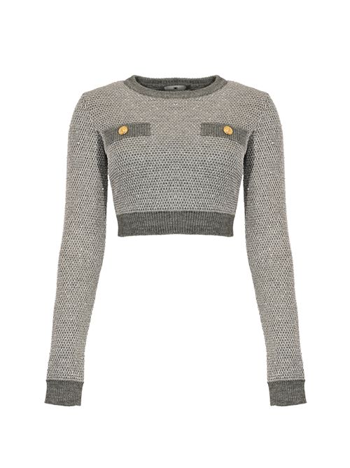 Top in maglia di misto lana con paillettes Elisabetta Franchi | MK56T57E2431